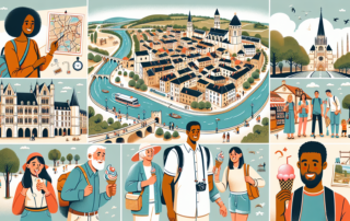 Touriste découvrant Besançon en une journée : vieille ville, Citadelle de Vauban, croisière commentée sur le Doubs.